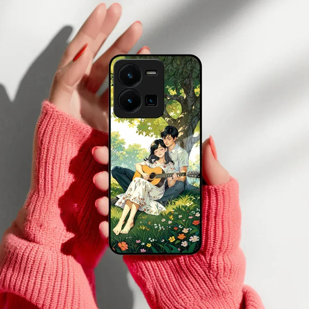 Strings of Love Glass Case Cover For Vivo - ShopOnCliQ