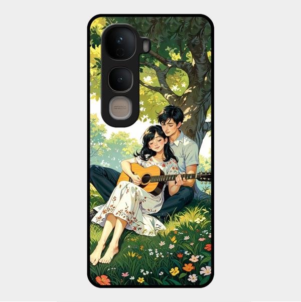 Strings of Love Glass Case Cover For Vivo Y400 5G