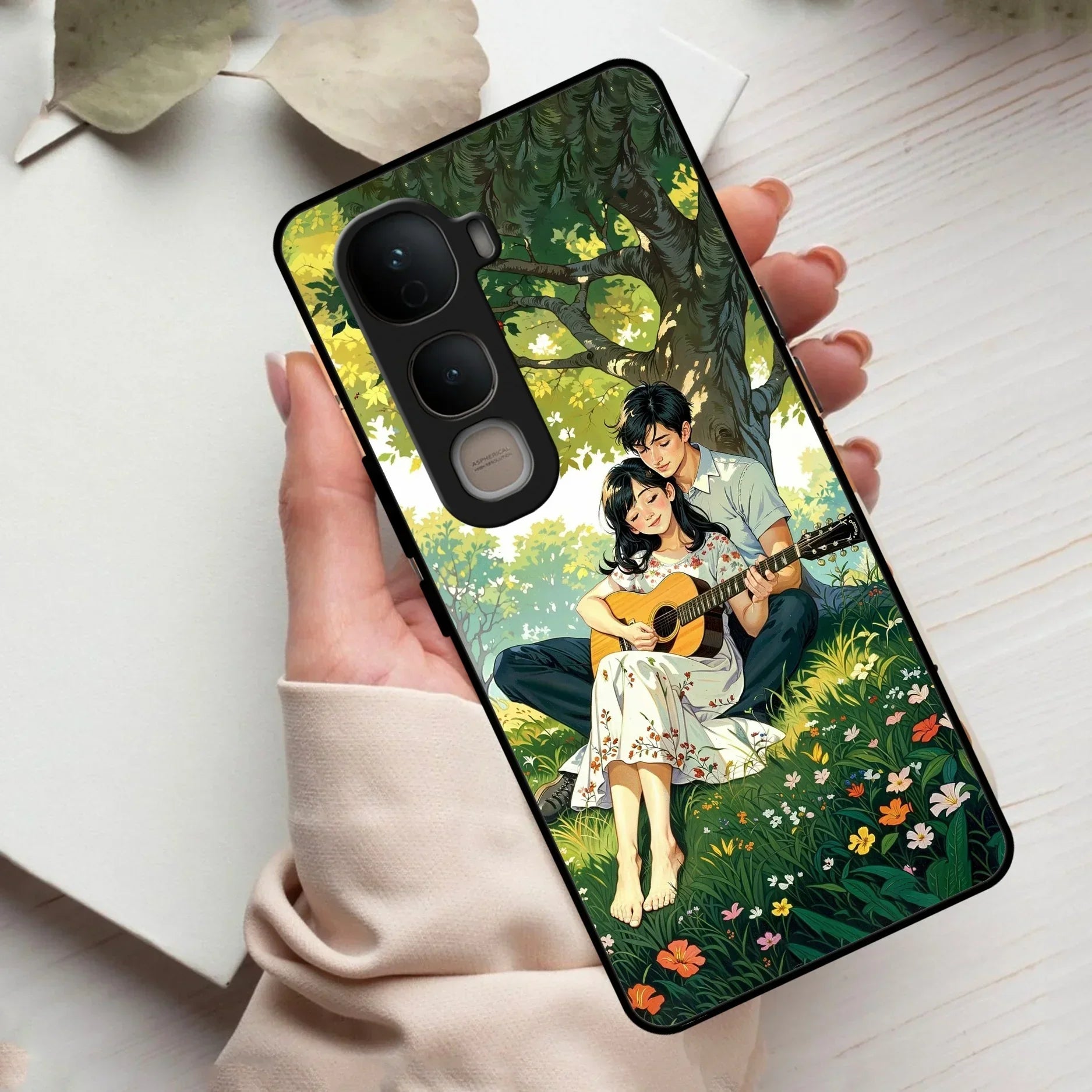 Strings of Love Glass Case Cover For Vivo - ShopOnCliQ