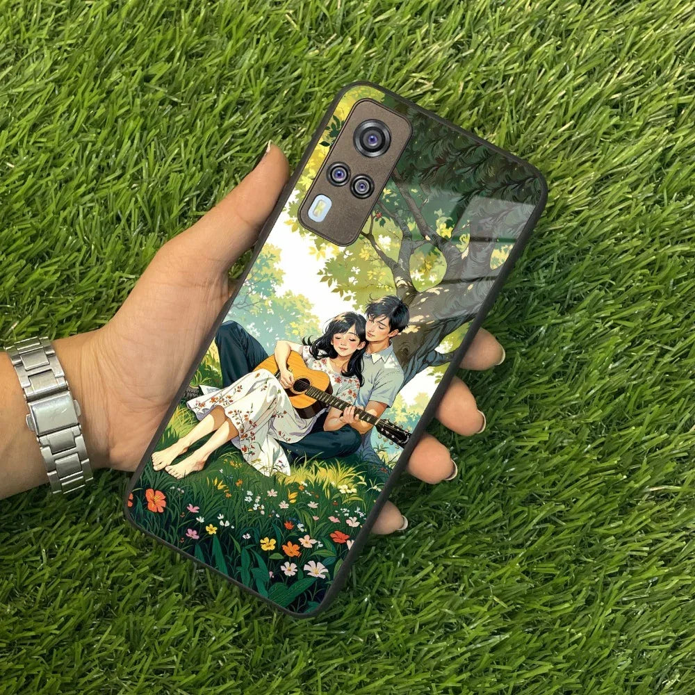 Strings of Love Glass Case Cover For Vivo - ShopOnCliQ