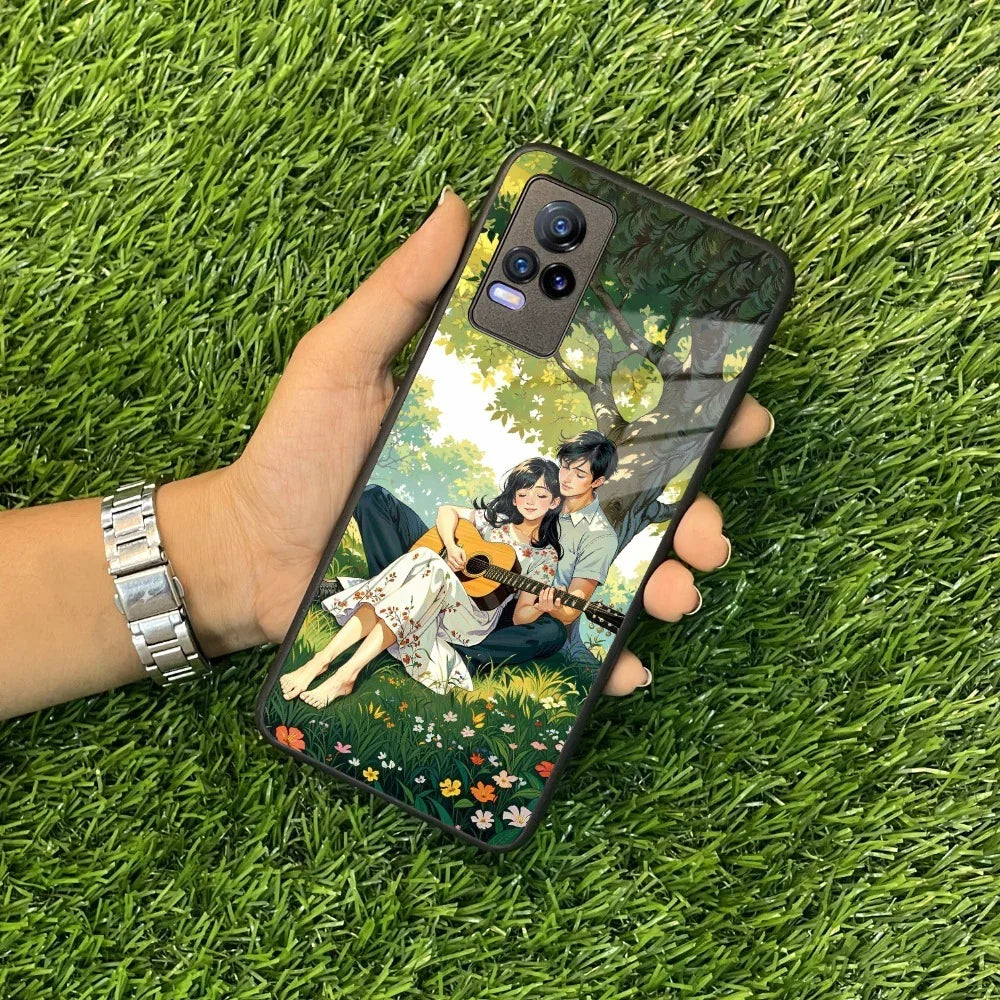 Strings of Love Glass Case Cover For Vivo - ShopOnCliQ