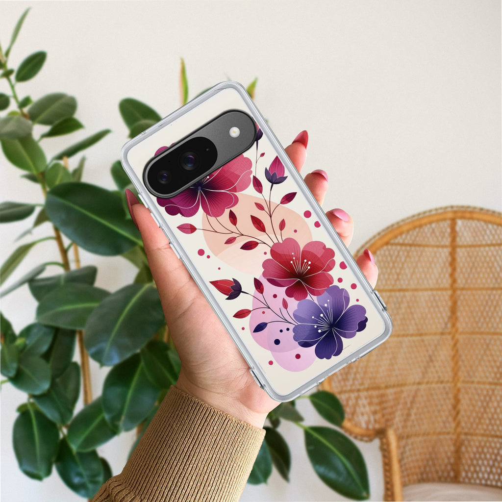 Stunning Floral Anti Yellow Case For Google Pixel 9