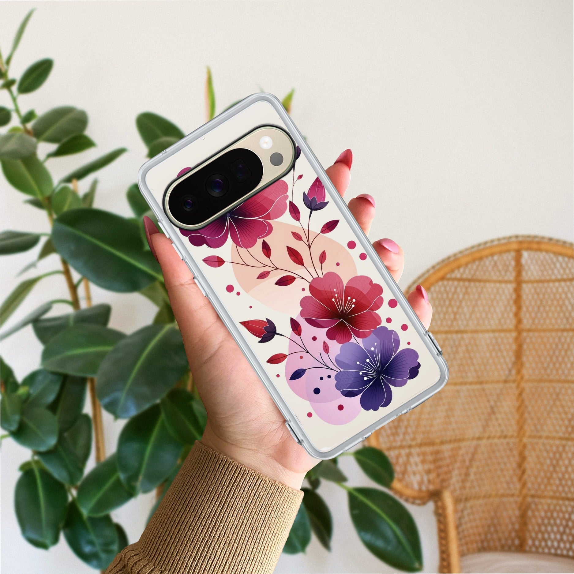 Stunning Floral Anti Yellow Case For Google Pixel 10 Pro