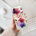 Stunning Floral Transparent Silicon Case For iQOO Neo 7 Pro 5G