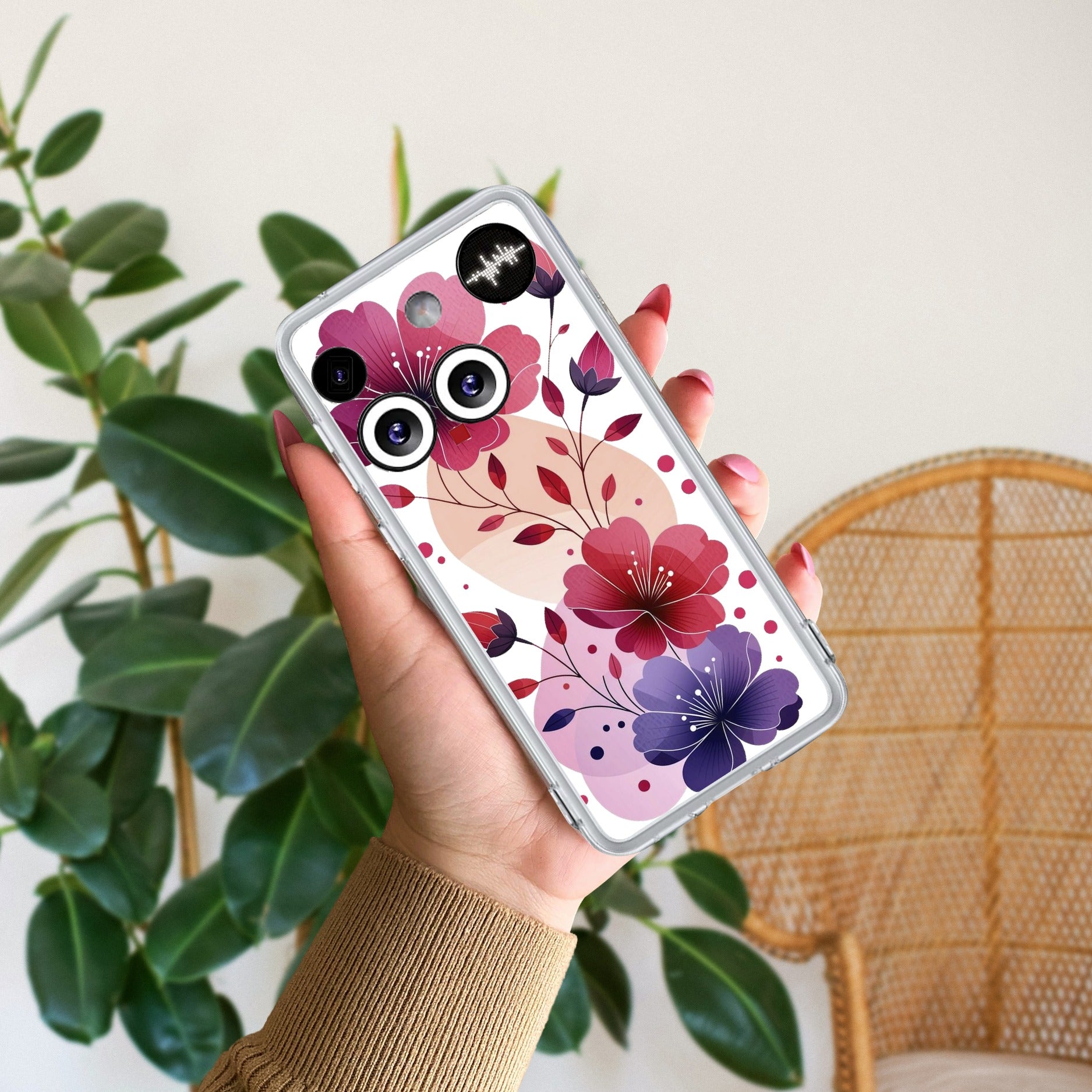 Stunning Floral Anti Yellow Case For Nothing Phone 3