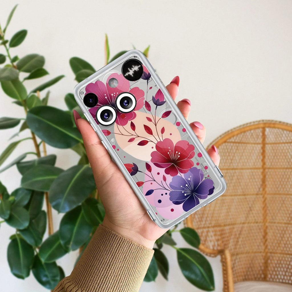 Stunning Floral Transparent Silicon Case For Nothing - ShopOnCliQ
