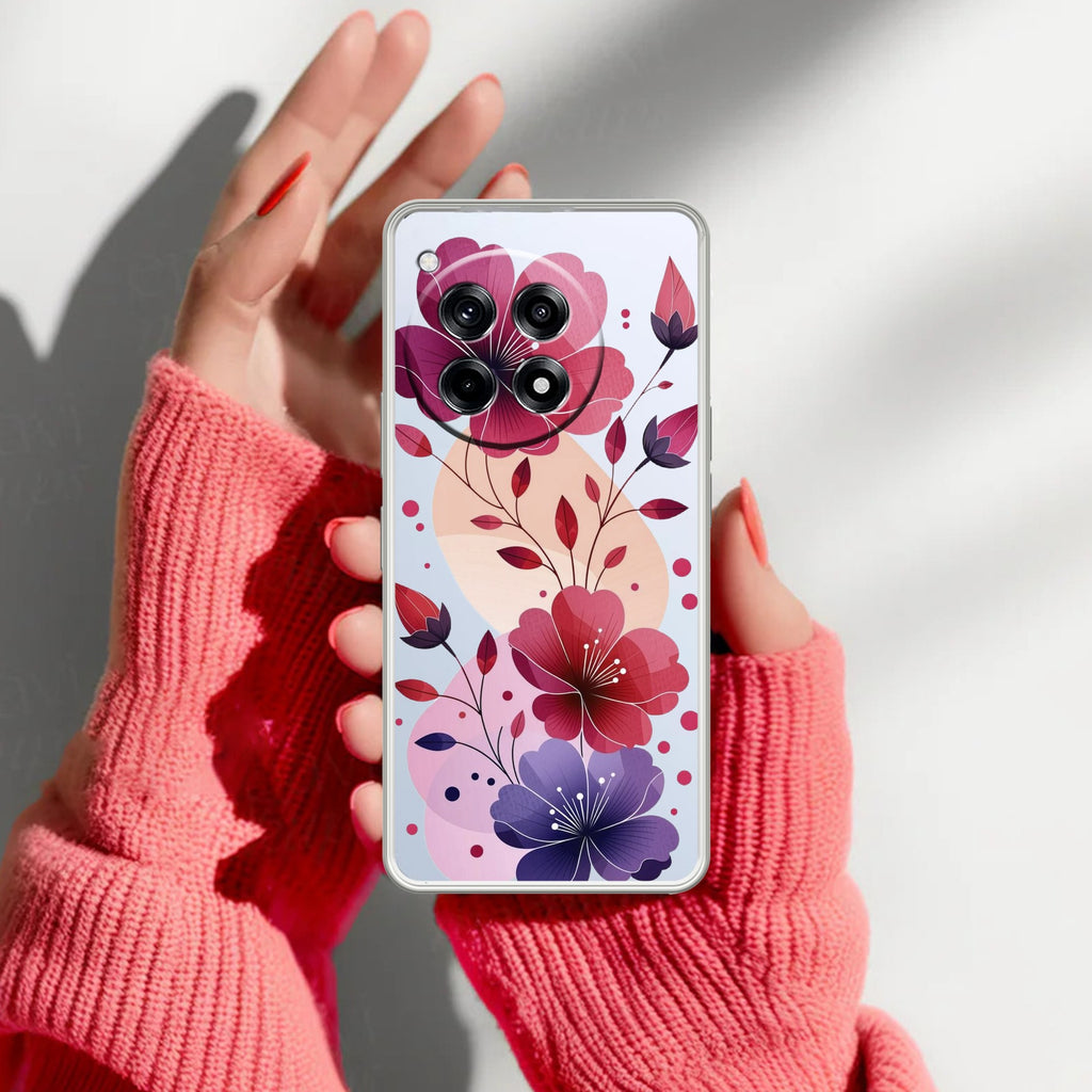 Stunning Floral Anti Yellow Case For OnePlus 12R 5G