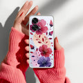 Stunning Floral Transparent Silicon Case For OnePlus Nord 2T 5G