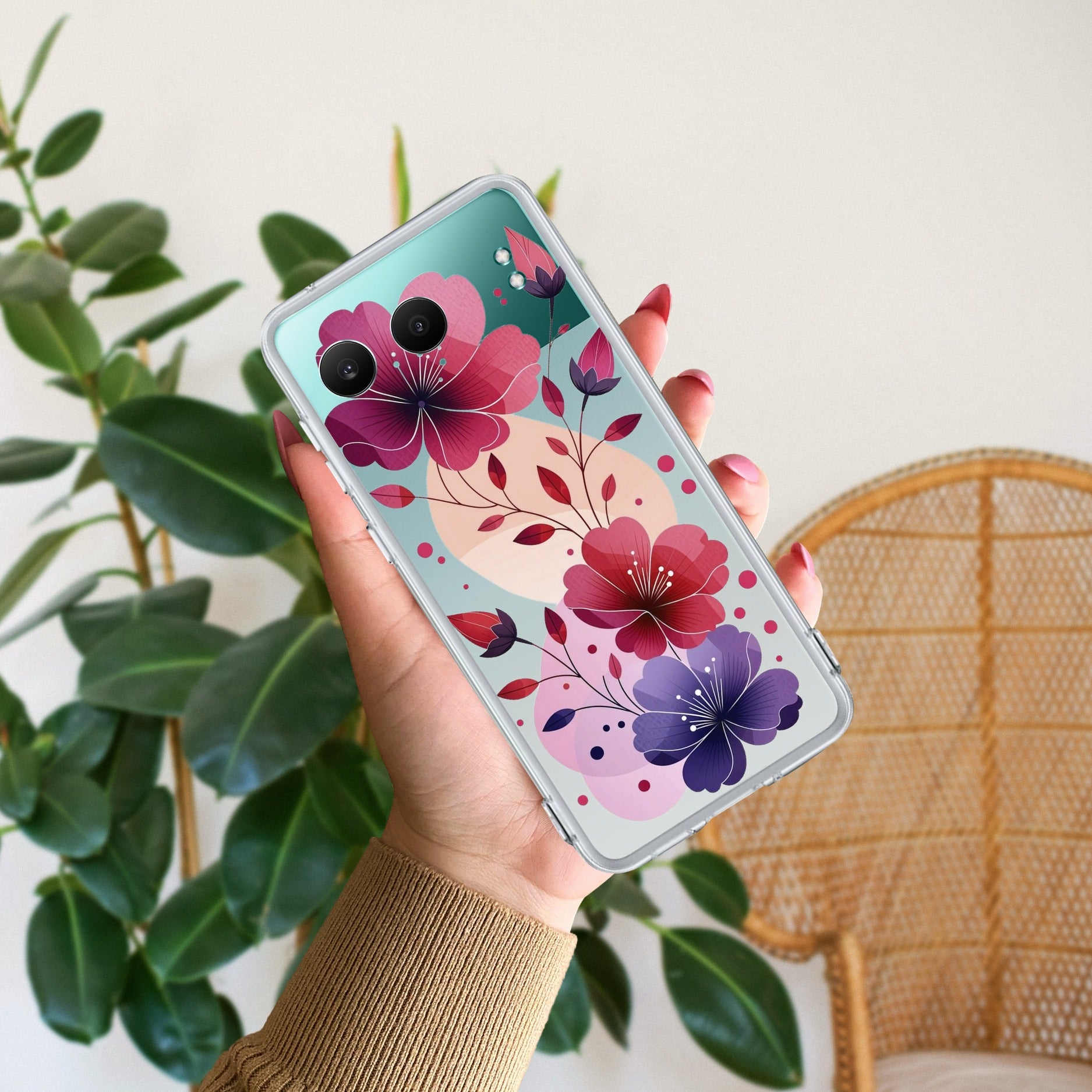 Stunning Floral Anti Yellow Case For OnePlus Nord 4 5G