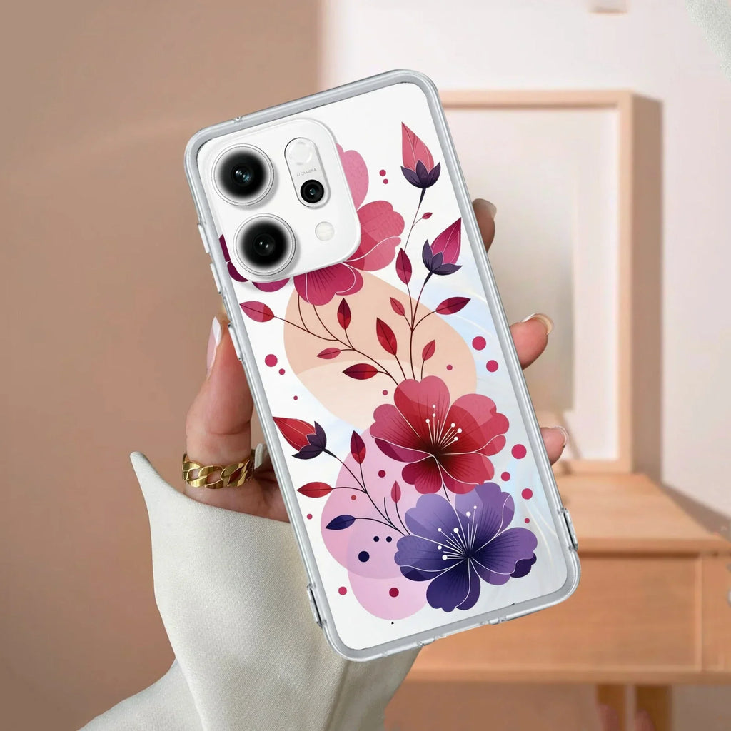 Stunning Floral Anti Yellow Case For OPPO Reno 14 Pro 5G