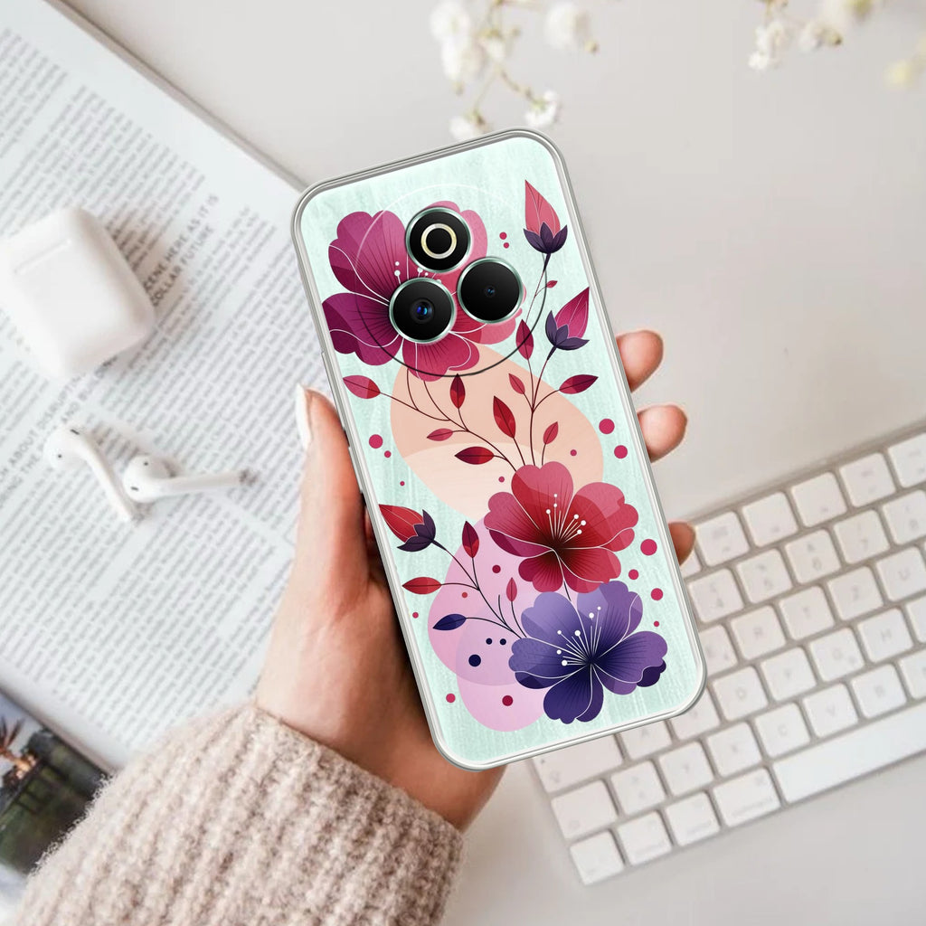 Stunning Floral Anti Yelllow Case For Realme P3 Pro 5G