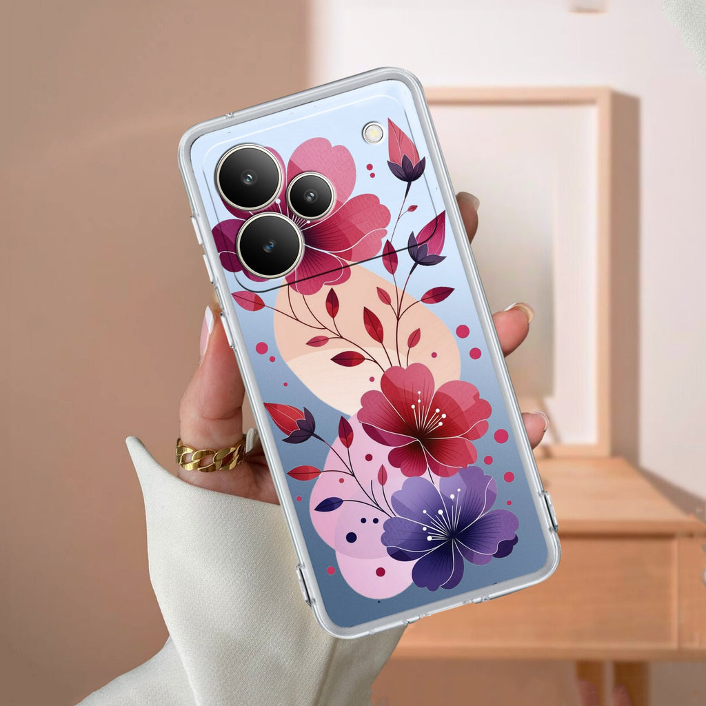 Stunning Floral Anti Yelllow Case For Realme P4 Pro 5G