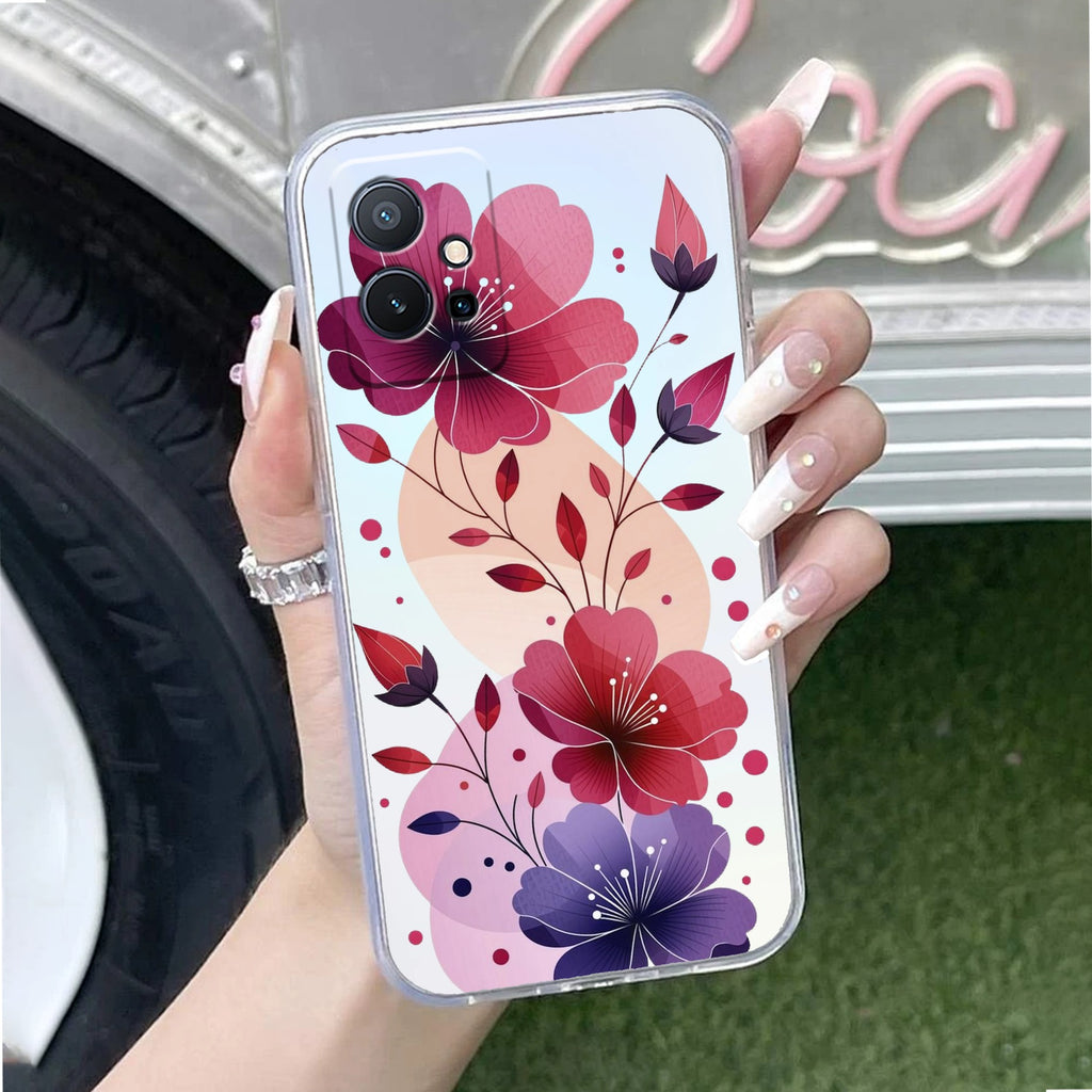 Stunning Floral Anti Yellow Case For Vivo T1 5G