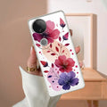 Stunning Floral Transparent Silicon Case For Vivo Y18 / Y18i