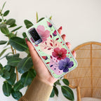 Stunning Floral Transparent Silicon Case For Vivo V21e 5G