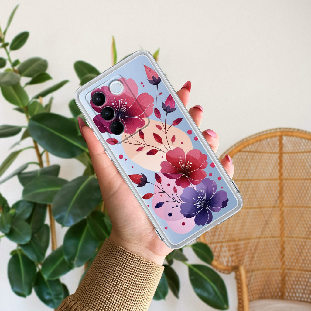 Stunning Floral Anti Yellow Case For Vivo V27 Pro 5G