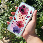 Stunning Floral Transparent Silicon Case For Vivo