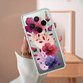 Stunning Floral Transparent Silicon Case For Vivo V25 Pro 5G