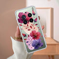 Stunning Floral Transparent Silicon Case For Vivo X200 Pro 5G