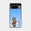 Styles Girl Customize Name Glass Case For Google Pixel 8 Pro 5G