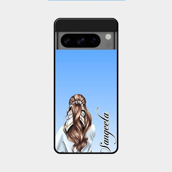 Styles Girl Customize Name Glass Case For Google Pixel 8 Pro 5G