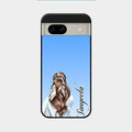 Styles Girl Customize Name Glass Case For Google Pixel 8A 5G