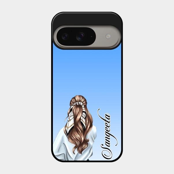 Styles Girl Customize Name Glass Case For Google Pixel 9 5G