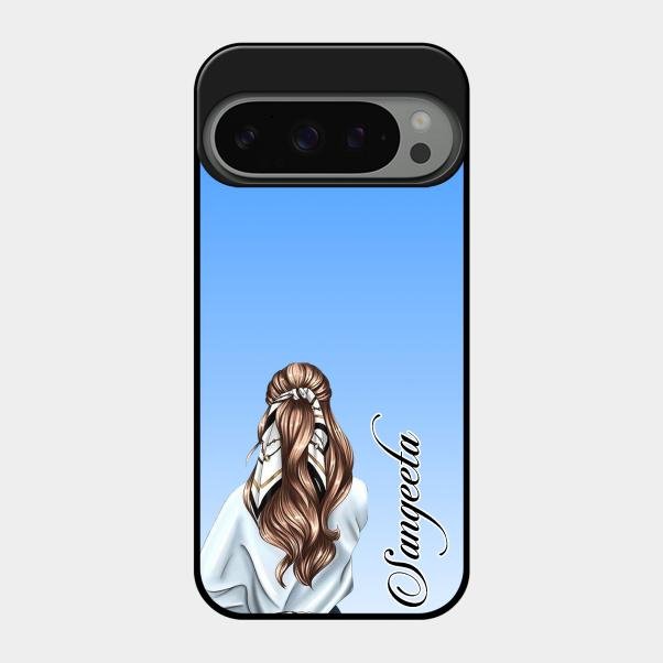 Styles Girl Customize Name Glass Case For Google Pixel 9 Pro 5G