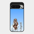 Styles Girl Customize Name Glass Case For Google Pixel 9 Pro Xl