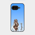 Styles Girl Customize Name Glass Case For Google Pixel 9A 5G