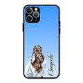 Styles Girl Customize Name Glass Case For iPhone 11 Pro Max