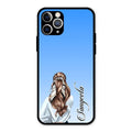 Styles Girl Customize Name Glass Case For iPhone 11 Pro
