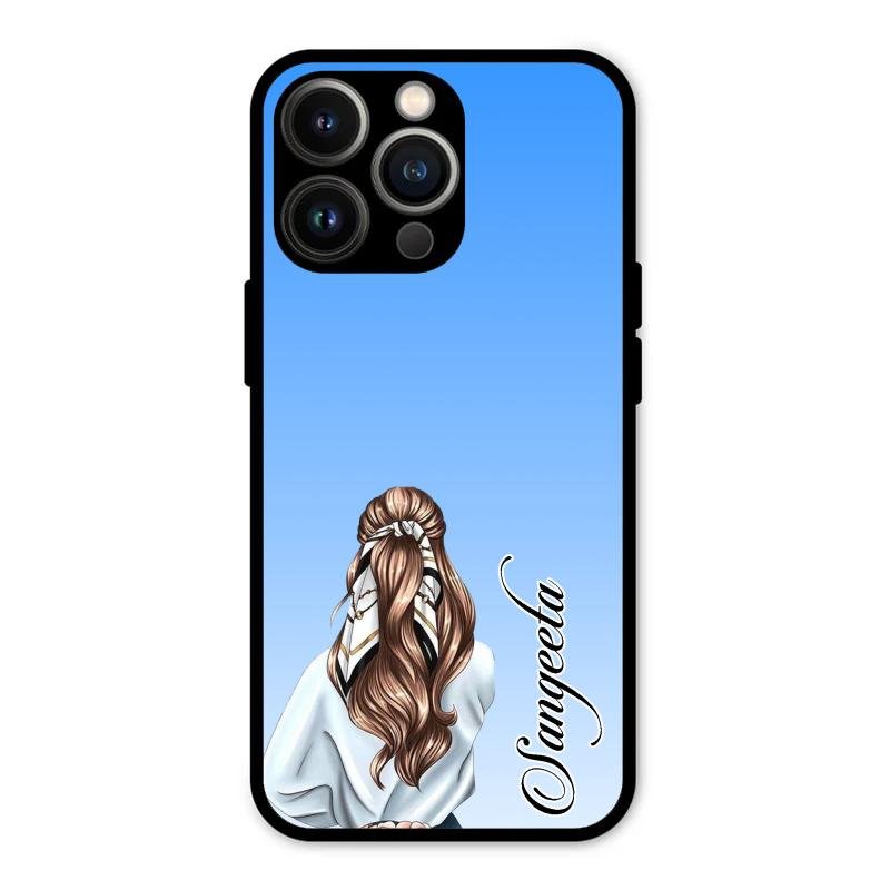 Styles Girl Customize Name Glass Case For iPhone 13 Pro Max