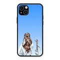 Styles Girl Customize Name Glass Case For iPhone 14