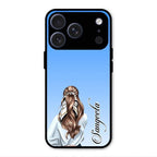 Styles Girl Customize Name Glass Case For iPhone 17 Pro
