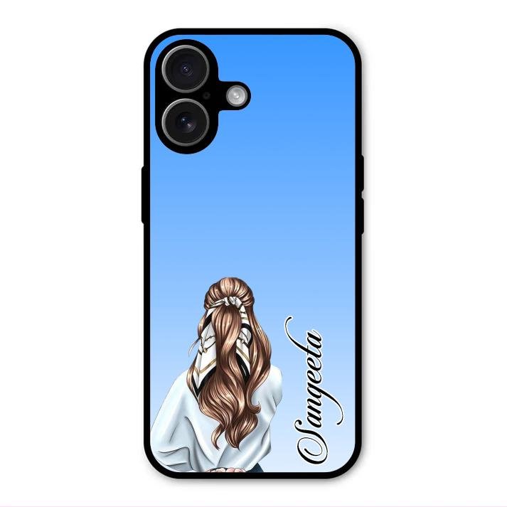 Styles Girl Customize Name Glass Case For iPhone 17
