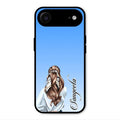Styles Girl Customize Name Glass Case For iPhone Air