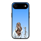 Styles Girl Customize Name Glass Case For iPhone Air