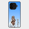 Styles Girl Customize Name Glass Case For Iqoo Neo 10R 5G