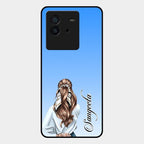 Styles Girl Customize Name Glass Case For Iqoo Neo 6 5G