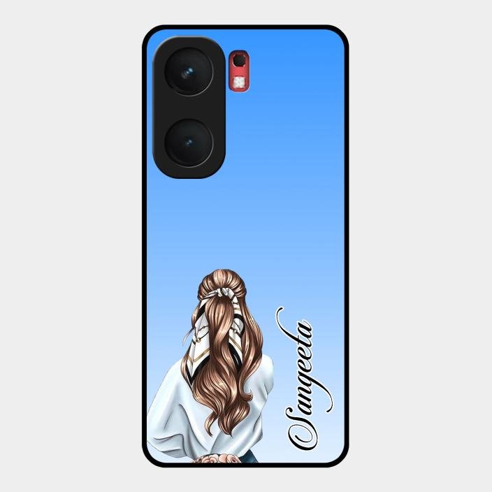 Styles Girl Customize Name Glass Case For Iqoo Neo 9 Pro 5G