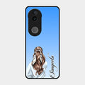 Styles Girl Customize Name Glass Case For Iqoo Z10R