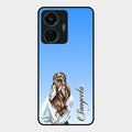 Styles Girl Customize Name Glass Case For Iqoo Z6 44W