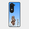 Styles Girl Customize Name Glass Case For Iqoo Z9S 5G