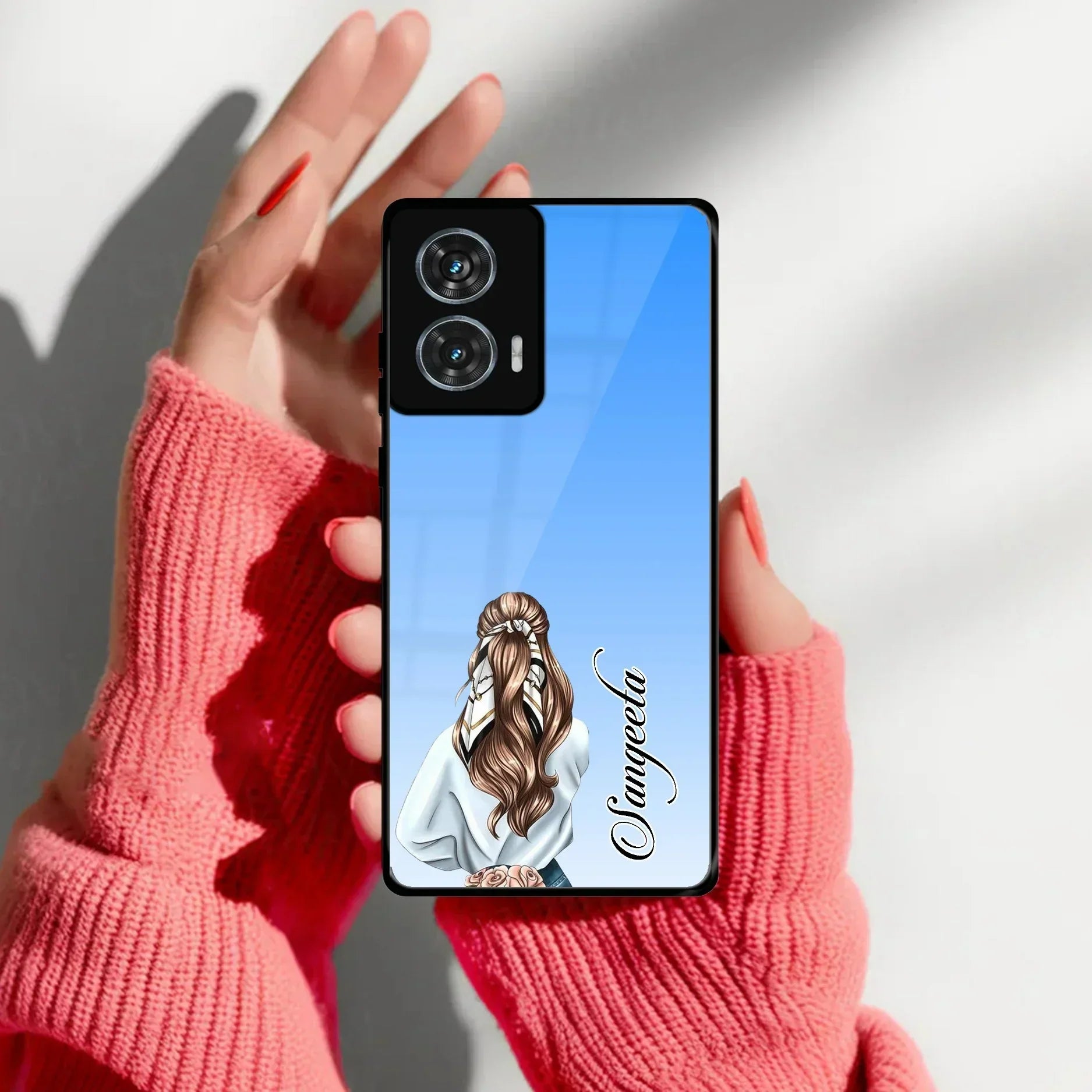 Styles Girl Customize Name Glass Case For Motorola - ShopOnCliQ
