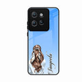 Styles Girl Customize Name Glass Case For Motorola Edge 50