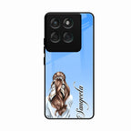 Styles Girl Customize Name Glass Case For Motorola Edge 60 Pro 5G