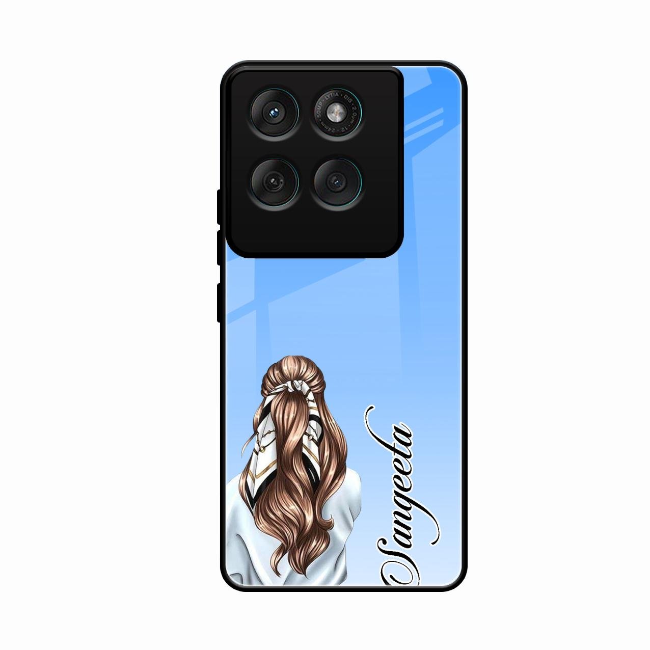Styles Girl Customize Name Glass Case For Motorola Edge 60 Pro 5G