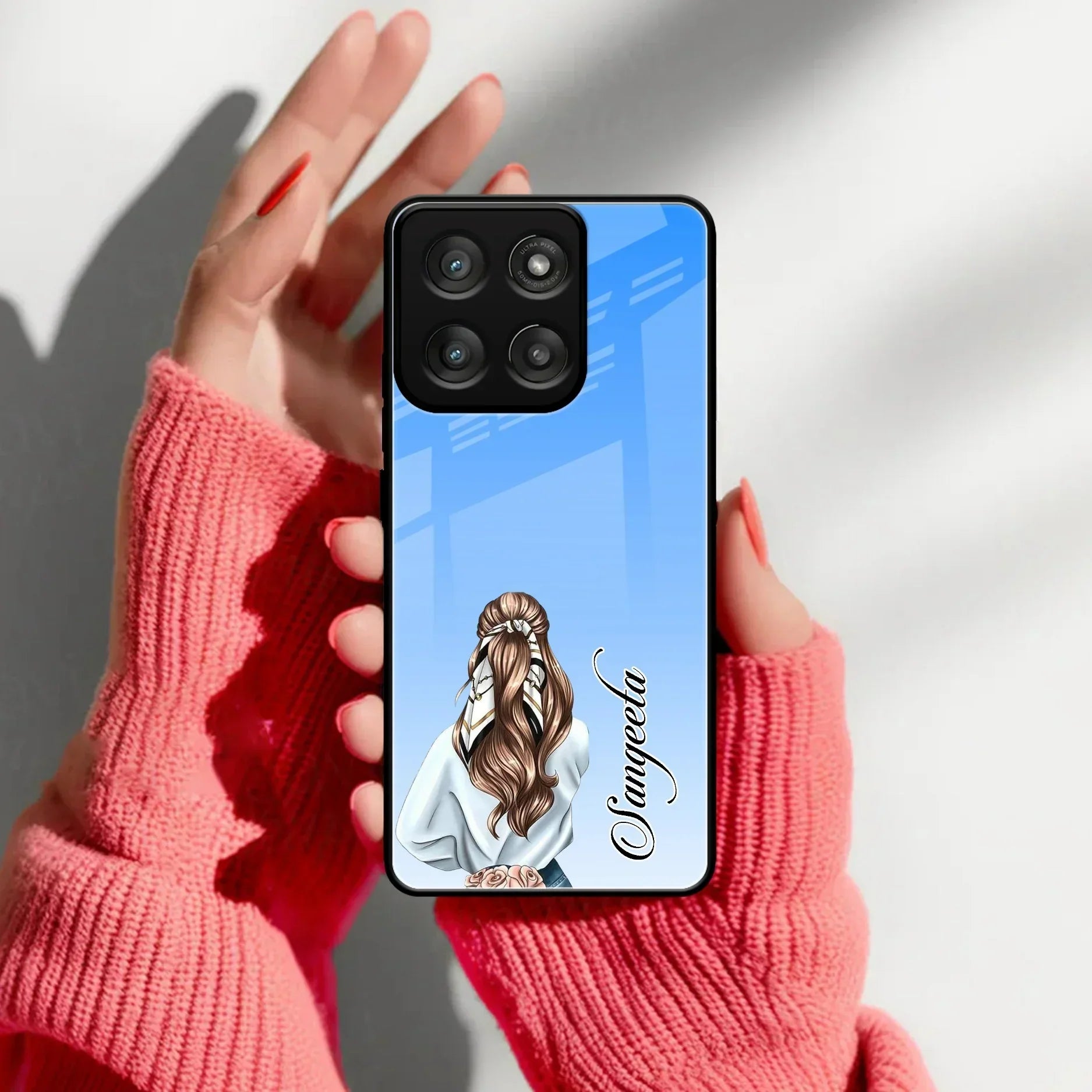 Styles Girl Customize Name Glass Case For Motorola - ShopOnCliQ