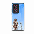 Styles Girl Customize Name Glass Case For Motorola G85 5G